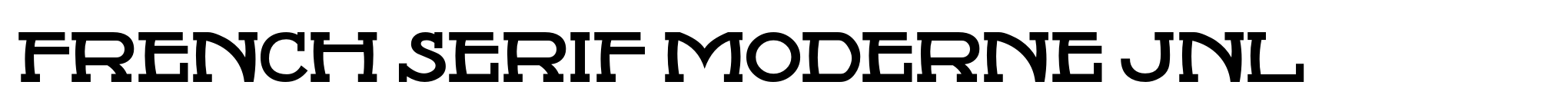 French Serif Moderne JNL image